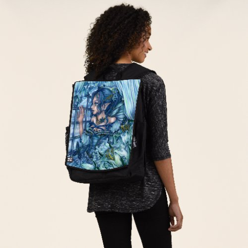 Fantasy Fairy Anime Girl Victorian Blue Backpack
