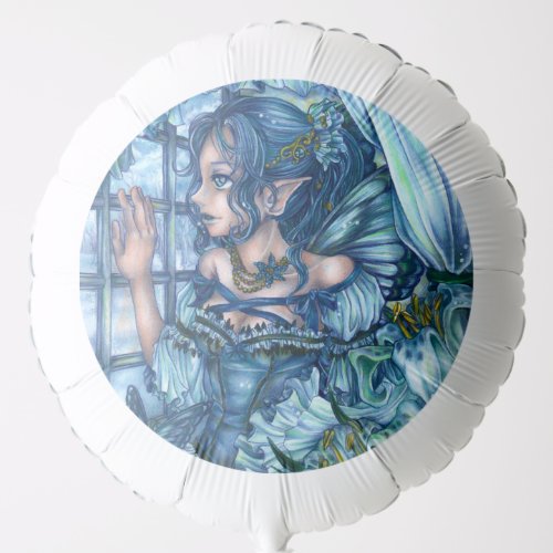 Fantasy Fairy Anime Girl Victorian Blue Balloon