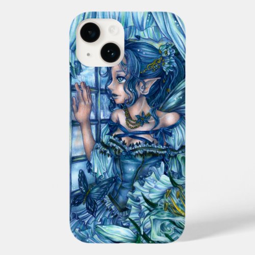 Fantasy Fairy Anime Girl Victorian Blue Case_Mate iPhone 14 Case