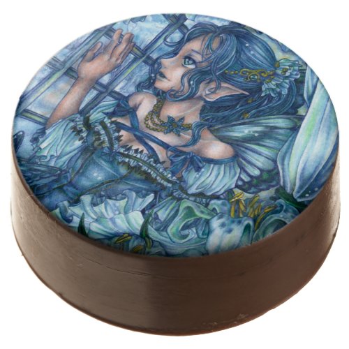 Fantasy Fairy Anime Girl Victorian Blue Chocolate Covered Oreo