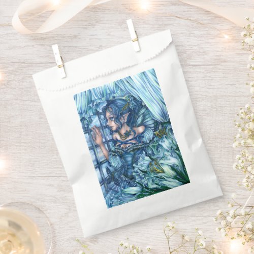 Fantasy Fairy Anime Girl Victorian Blue Favor Bag