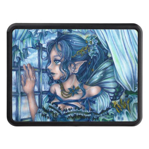 Fantasy Fairy Anime Girl Victorian Blue Hitch Cover