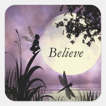 Fantasy Fairy Believe Sticker by RenderlyYours at Zazzle