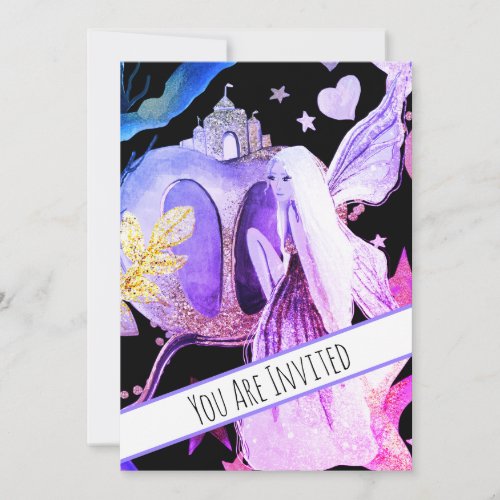 *~ Fantasy Fairy Castle Baby Shower Invitation