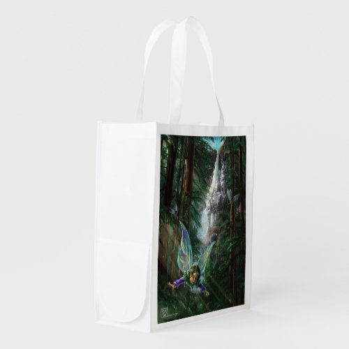 Fantasy Fairy Castle Reusable Grocery Bag