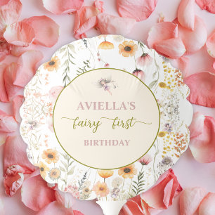 Fantasy Fairy First Wildflower  Balloon