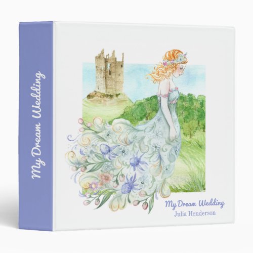 Fantasy Fairy Tale Bridal Planner 3 Ring Binder