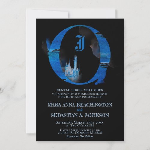 *~* Fantasy Fairy Tale Castle Medieval Wedding Invitation