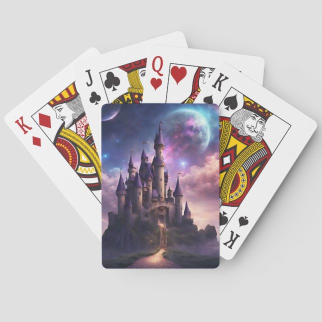 Fantasy Fairy Tale Castle Poker Cards (Back)