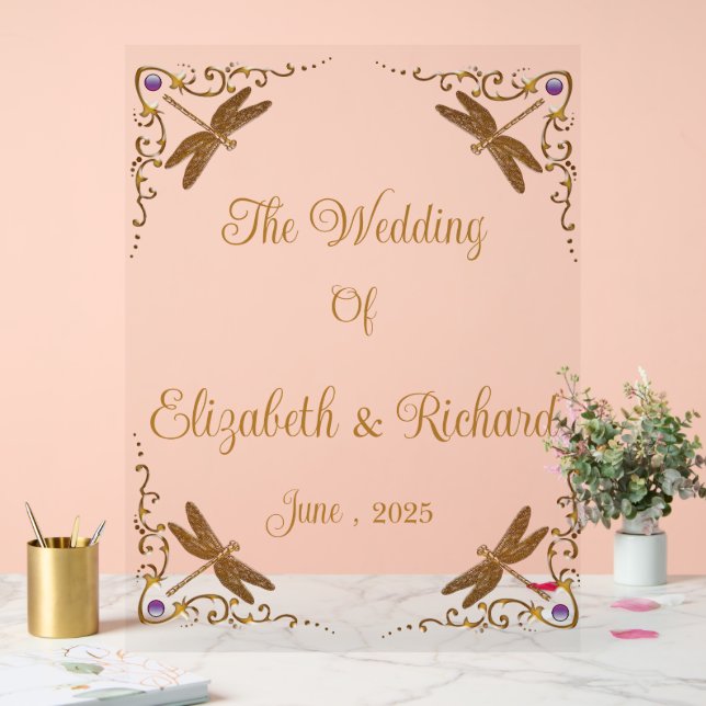 Fantasy Fairy Tale Wedding Acrylic Sign (Wedding)