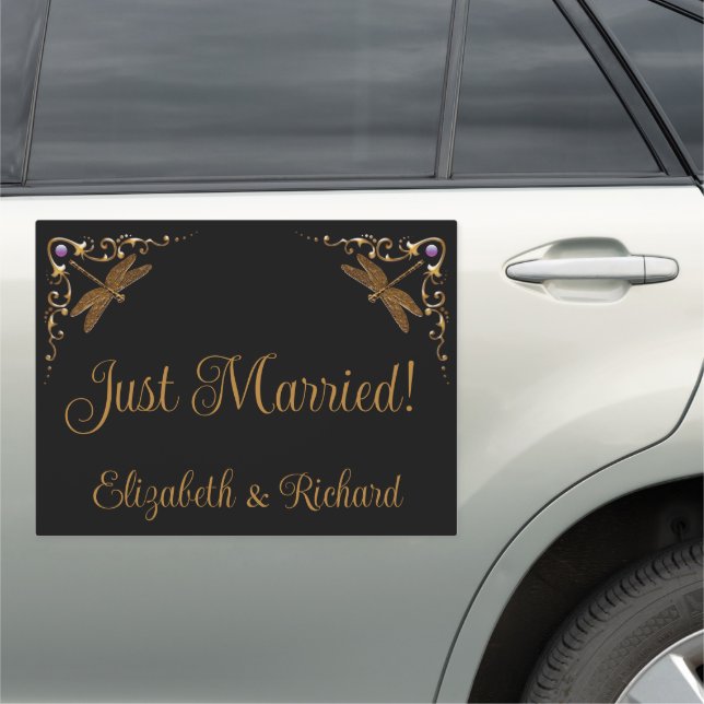 Fantasy Fairy Tale Wedding Car Magnet (In Situ)