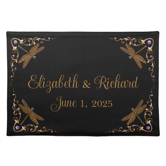 Fantasy Fairy Tale Wedding  Cloth Placemat (Front)