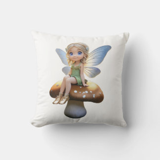Fantasy Fairy Throw Pillow