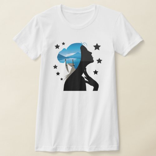 Fantasy fairy woman design T_Shirt T_Shirt