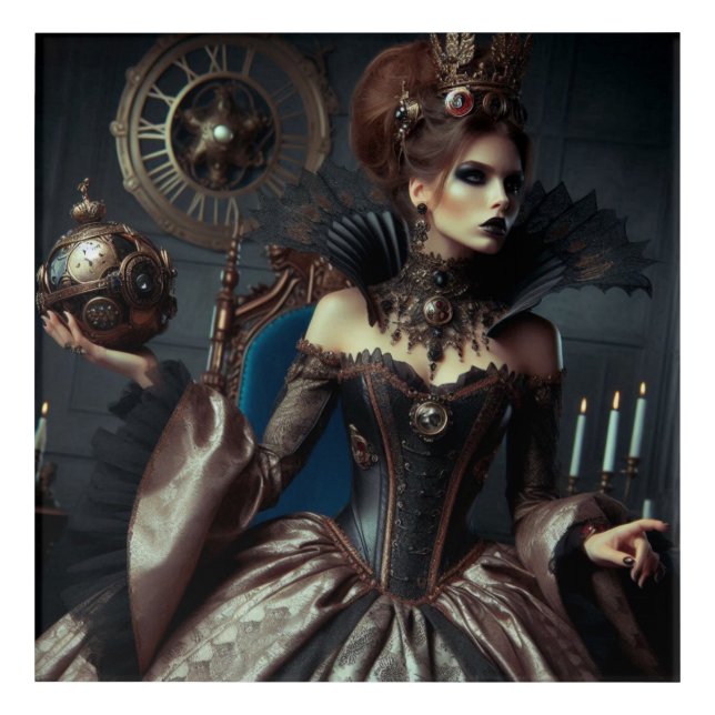 Fantasy Fairytale Elegant Evil Queen Acrylic Print (Front)