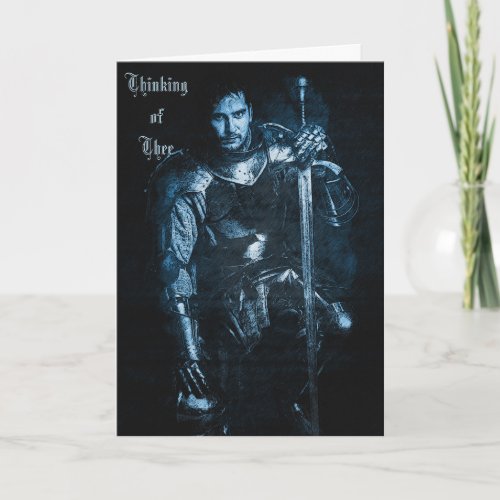 Fantasy Fairytale Medieval Knight In Armour Card