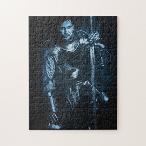 Fantasy Fairytale Medieval Knight In Armour Jigsaw Puzzle