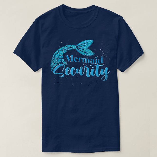 Fantasy Fairytale Mermaid Security Mermaid Tail Me T-Shirt (Design Front)