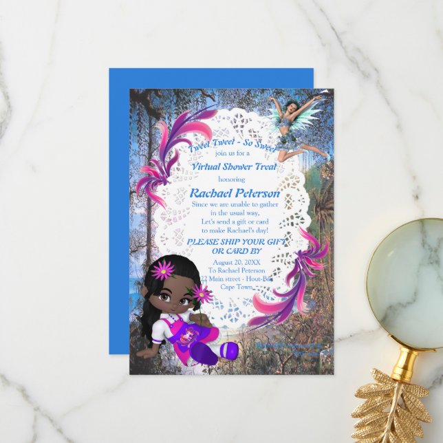 Fantasy Fairytale Stories in the Woods and Forests Thank You Card (Front/Back In Situ)