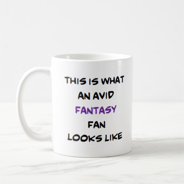 fantasy fan, avid coffee mug (Left)