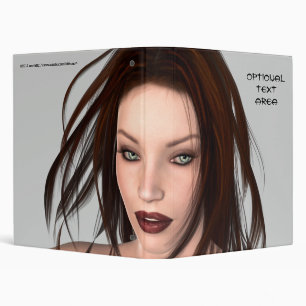 Fantasy Female binder with customizable text areas