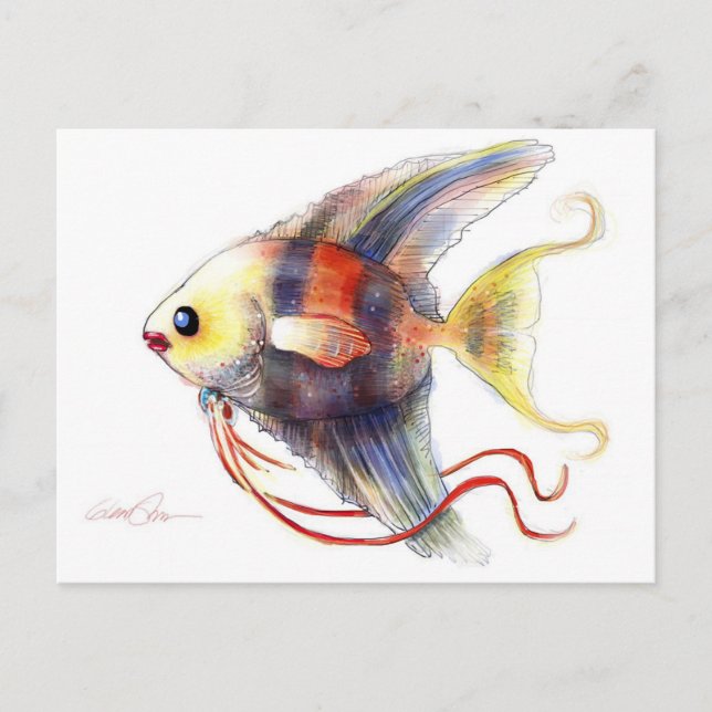 Fantasy Fish: Angelica Postcard (Front)