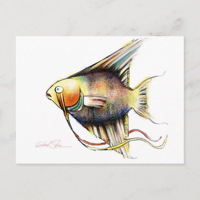 Fantasy Fish: Angelo Post Cards (Front)