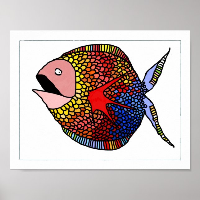 Fantasy Fish Poster: Stain Poster (Front)