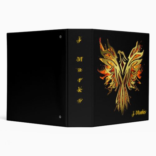 Fantasy Flaming Phoenix Binder