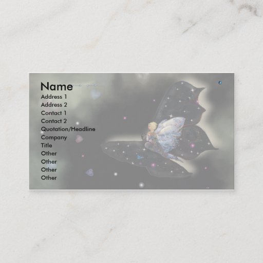 Customizable Fantasy Flight! Business Card Template