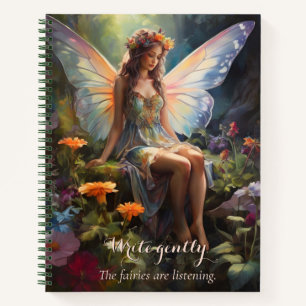 Fantasy Floral Fairy Magic Garden  Notebook