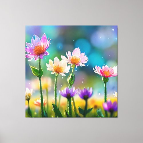  Fantasy Floral Magical Pretty Flowers AP56  Canvas Print