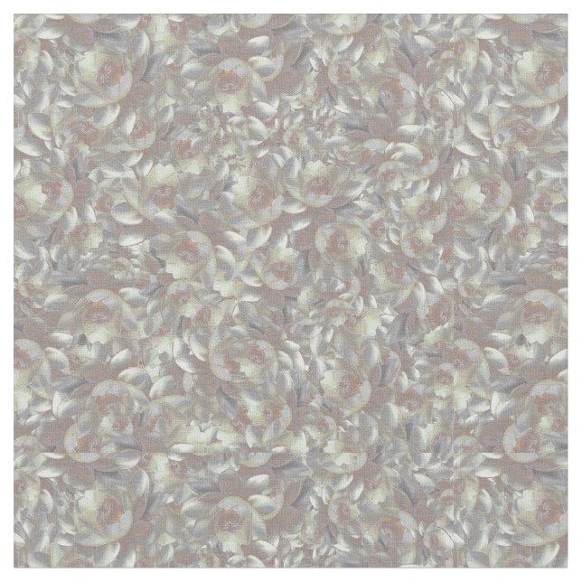 Fantasy floral random pattern fabric (Close Up)