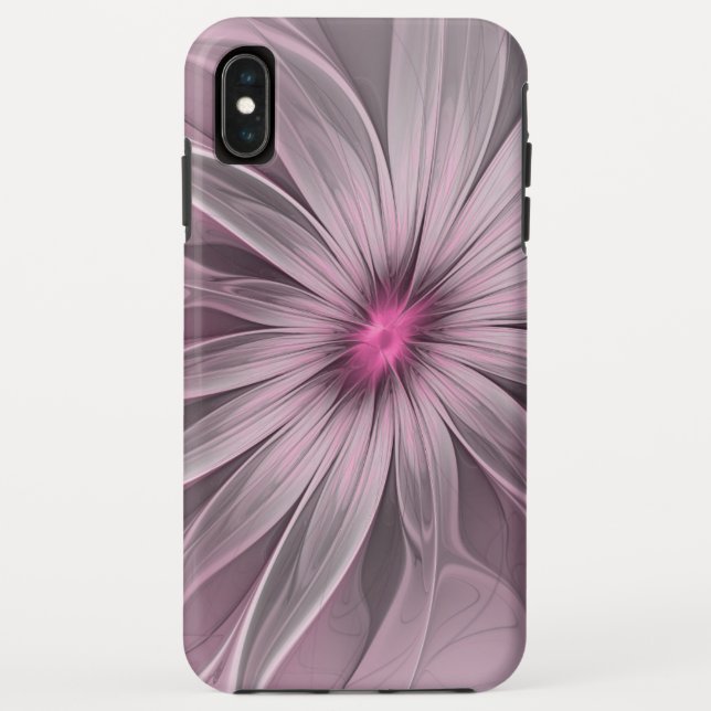 Fantasy Flower Abstract Plum Floral Fractal Art Case-Mate iPhone Case (Back)