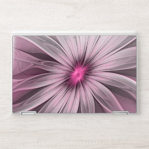Fantasy Flower Abstract Plum Floral Fractal Art HP Laptop Skin