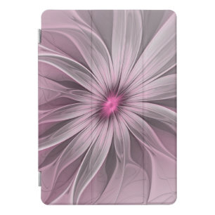 Fantasy Flower Abstract Plum Floral Fractal Art iPad Pro Cover