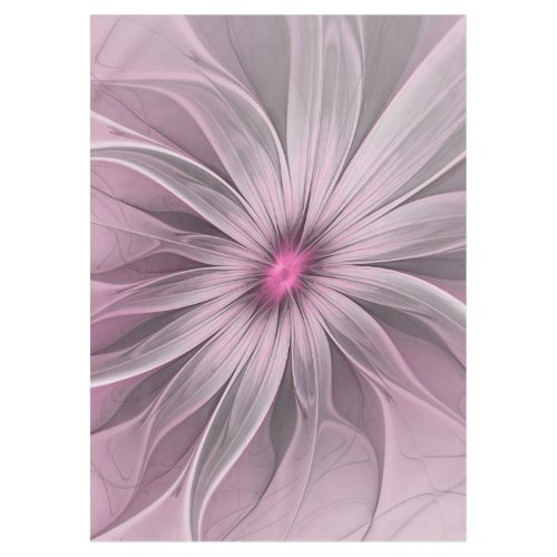 Fantasy Flower Abstract Plum Floral Fractal Art Tablecloth
