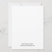 Fantasy Flower Garden Coloring Card (Back)