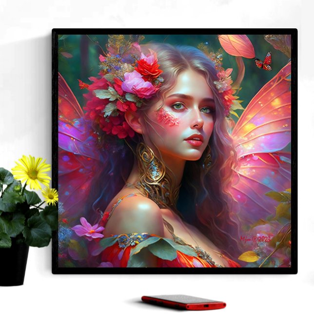 Fantasy Flower Garden Fairy Framed Art (Creator Uploaded)