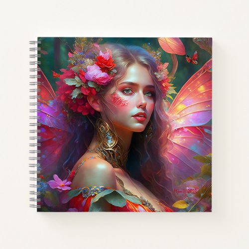 Fantasy Flower Garden Fairy Notebook
