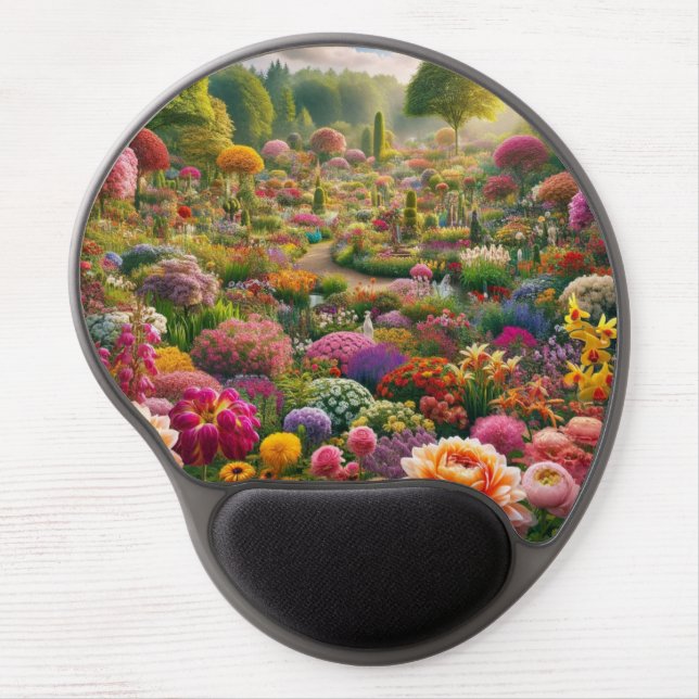 Fantasy Flower Garden Gel Mouse Pad (Front)