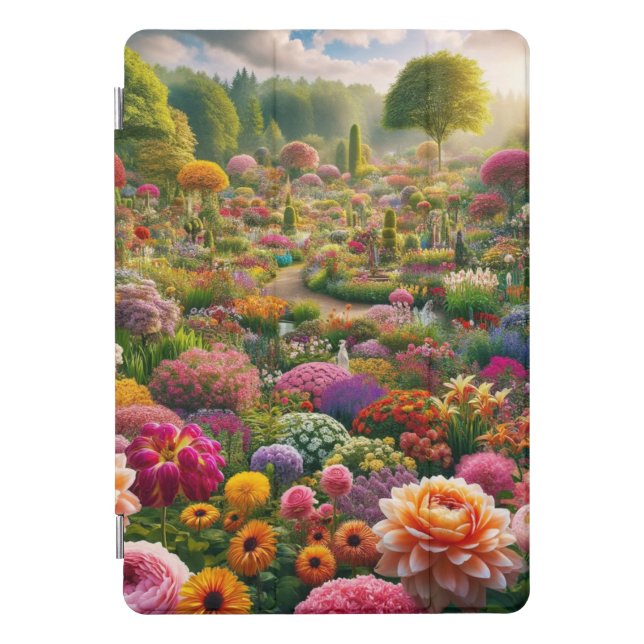 Fantasy Flower Garden iPad Pro Cover (Front)