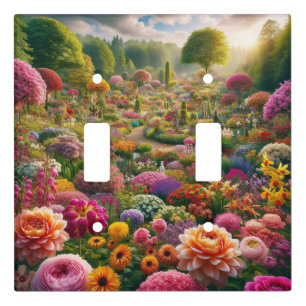 Fantasy Flower Garden Light Switch Cover