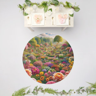 Fantasy Flower Garden Outdoor Rug