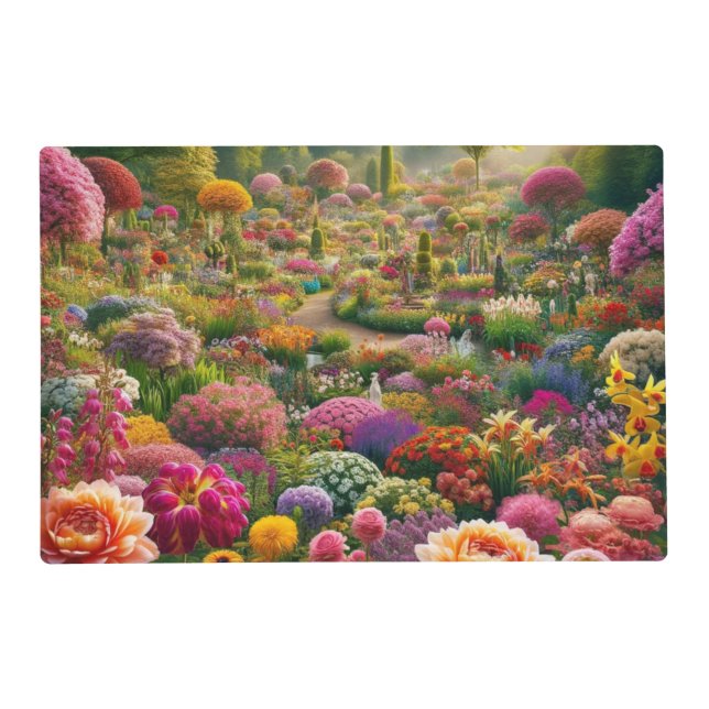 Fantasy Flower Garden Placemat (Front)