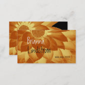 FANTASY FLOWER Gold Metallic Business Card (Front/Back)