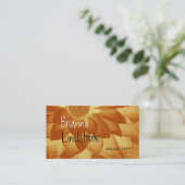 FANTASY FLOWER Gold Metallic Business Card (Standing Front)