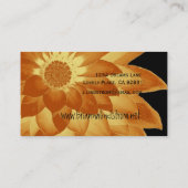 FANTASY FLOWER Gold Metallic Business Card (Back)