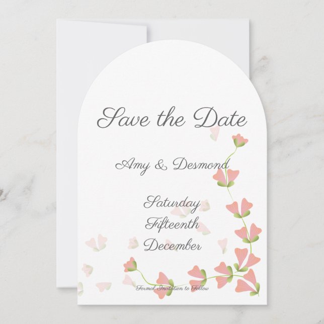 Fantasy Flower Save The Dates Save The Date (Front)