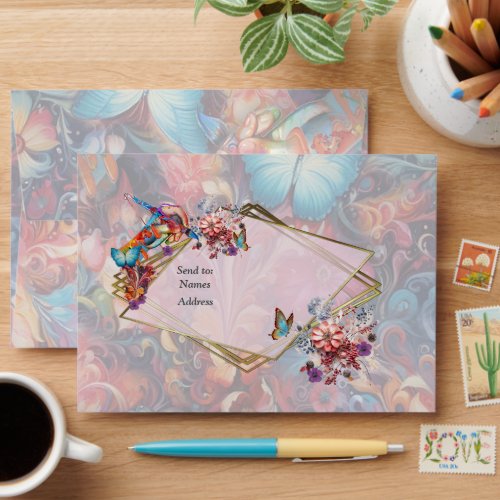 Fantasy Flowers express the joy of nature Envelope